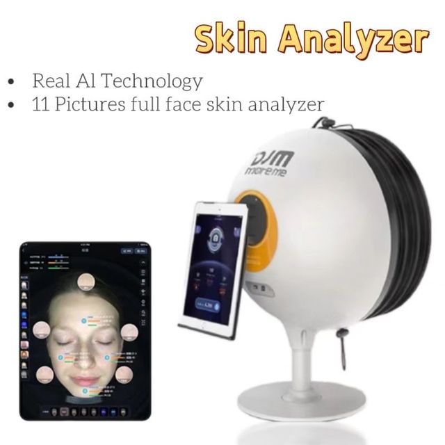 DJM Portable Intelligent Recognition Skin Diagnosis System 3D Digital Skin Analysis Face Health Analysis US Compatible