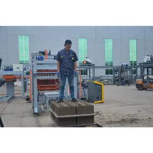 Machine de fabrication de blocs de béton creux QT6-15 thaïlande machine de fabrication de briques à emboîtement