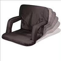 Coussin de siège de stade inclinable pour siège de camping rembourré pliable en gros pour chaise de plage avec accoudoir réglable