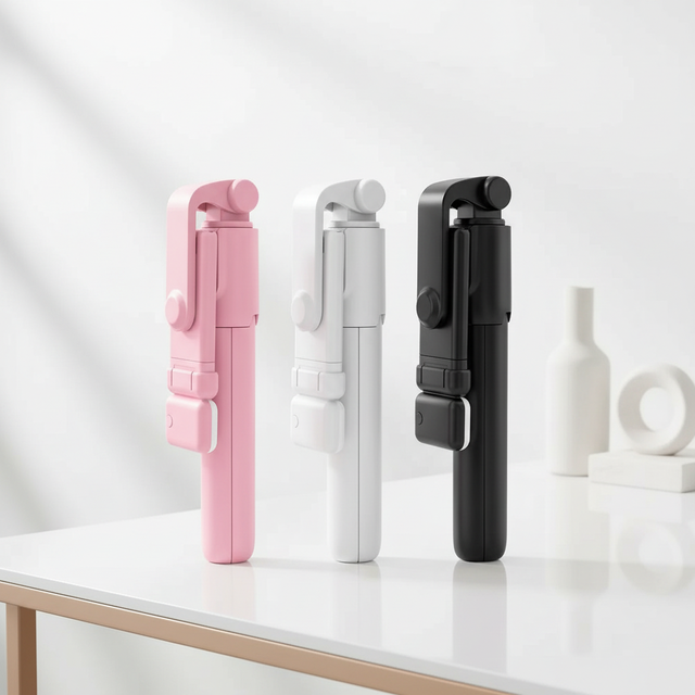 Hot R1S Wireless Selfie Stick Portable Mini Tripod with BT Remote Retractable Mobile Phone Holder Fold Function Fill Light