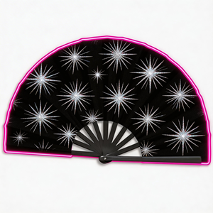 Abanicos de papel grandes personalizados, plegables, de bambú, para bodas, estilo chino, económicos - Product Image 2