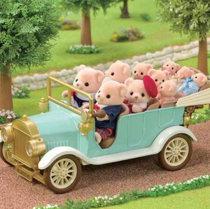 Mini voiture cabriolet classique, collection surprise <span class=keywords><strong>Sylvanian</strong></span> <span class=keywords><strong>Families</strong></span>, jouet avec accessoires de bagages - Product Image 6