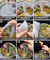Moule en silicone pour pot de fleurs hydroponique, moule en résine pour vase, moule de moulage en résine époxy avec tubes floraux pour fleuristes et décoration intérieure