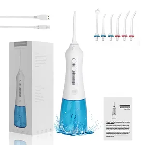 Taşınabilir Dental Oral irigatör diş duşu diş su jeti araçları Pick temizleme dişleri 300ML 6 memeleri ağız çamaşır makinesi