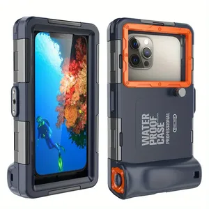 Custodia Impermeabile per Telefono con Laccetto, Protezione Premium per Immersioni e Nuoto fino a 15m, Universale per <span class=keywords><strong>iPhone</strong></span> Samsung e Altri Smartphone - Product Image 1