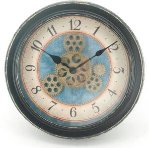 Industrial <b>Unique</b> Vintage Rustic Real Moving Gears Metal Creative Decoration Gear <b>Wall</b> <b>Clock</b> for Living Room Decor - Product Image 3