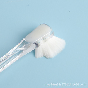 Pet Toothbrush Transparent Single Tuft Soft Bristles Pointed Head For Small Animals Pet Grooming - Product Image 3