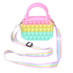 Vente chaude Grand Sac À Bandoulière En Silicone Mignon Rongeur <span class=keywords><strong>Exterminateur</strong></span> Conception pour Enfants Polyvalent Éducatif Stress Sac À Bandoulière - Product Image 6