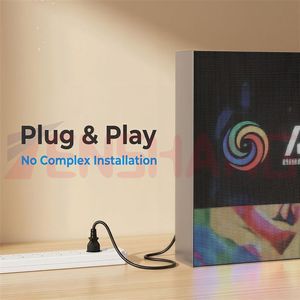 Petite afficheur numérique LED matricielle carrée pour usage commercial, graphiques dynamiques, texte, animation personnalisée, vidéo, <span class=keywords><strong>GIF</strong></span> - Product Image 5