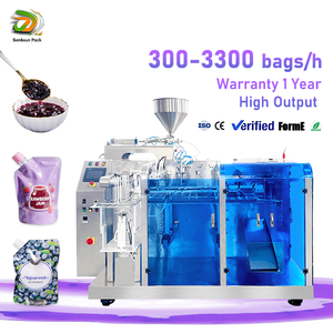 Máquina Automática para Envasar Mermelada Líquida en Bolsas Doypack, Sellado de 3/4 Lados, Máquina para Envasar Bolsas Irregulares - Product Image 1