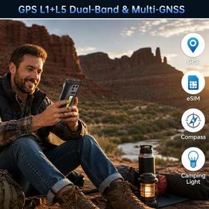 Version Globale Unihertz <span class=keywords><strong>8849</strong></span> <span class=keywords><strong>Tank</strong></span> 5 Projecteur Téléphone Robuste 5G 18 Go 512 Go Android 16 17600 mAh Vision Nocturne Empreinte Digitale IP68 - Product Image 4