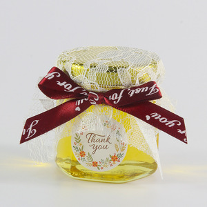 Mini pots en verre pour <span class=keywords><strong>miel</strong></span> <span class=keywords><strong>de</strong></span> <span class=keywords><strong>mariage</strong></span>, cadeaux pratiques et tendance sur Instagram, petits cadeaux créatifs pour les mariages, célébrations, 50g - Product Image 3