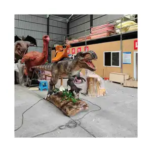 Taman Hiburan mekanik animatronik naik dinosaurus