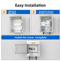 Boîtier de distribution de circuits d'éclairage extérieur étanche IP65 en ABS pour électronique et instruments, adapté à diverses applications
