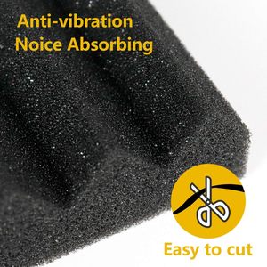 Kit de panneaux latéraux pour <span class=keywords><strong>climatiseur</strong></span> de fenêtre Kit de panneaux latéraux isolants en mousse Panneaux d'étanchéité Isolation de la chaleur estivale et du froid hivernal Noir - Product Image 2