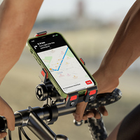 Kewig Qi15W charge sans fil interrupteur d'alimentation séparé en alliage d'aluminium matériel moto accessoires vélo support pour téléphone portable
