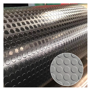 Tapis en caoutchouc Penny de conception de plancher en caoutchouc de goujon de pièce de monnaie pour l'entrepôt de fourgonnettes et le plancher de camion de bétail - Product Image 1