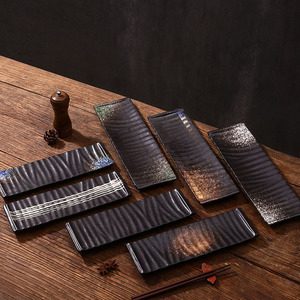 Assiette longue spéciale pour la cuisine japonaise Sushi Assiette créative Assiette rectangulaire Sashimi Plat froid Disque en céramique <span class=keywords><strong>Restaurant</strong></span> <span class=keywords><strong>vintage</strong></span> - Product Image 6
