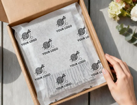 Papier de soie personnalisé avec logo, feuilles de papier de soie de marque pour emballage cadeau d'entreprise, papier de soie pour anniversaire, mariage, fête, cadeau de faveur