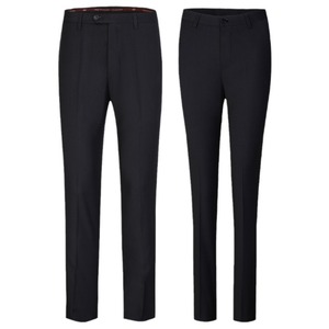 Women's Navy Blue Twill Dress Pants For Daily Wear Polyester Fiber Workwear - Product Image 5