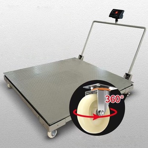 Báscula para Ganado Veidt de Acero al Carbono de 3 Toneladas, Plataforma Electrónica Industrial Reforzada de Doble Capa con Ruedas TC - Product Image 4