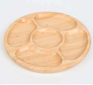 <span class=keywords><strong>Assiette</strong></span> à dîner ronde en <span class=keywords><strong>bambou</strong></span> fendu - Product Image 4