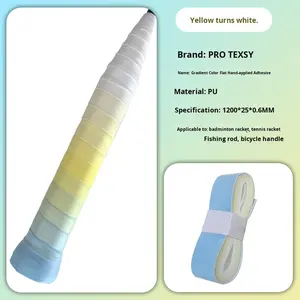 Fita Adesiva para Raquete de Badminton em Três Cores, Fita Plana Absorvente de Suor, Envoltório para Raquete de Tênis, Envoltório para Cabo de Bicicleta e Vara de Pesca - Product Image 2