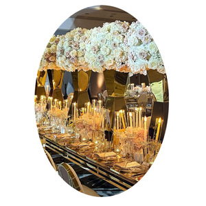 Centros de Mesa Modernos de Acero Inoxidable para Bodas con Pedestales Dorados, <span class=keywords><strong>Accesorios</strong></span> Ecológicos para Soportes de Flores - Product Image 6