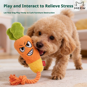 Juguete para Perros con Sonido, de Cuerda de Algodón con Forma de Vegetales (Zanahoria, Cebolla, Rábano), para Masticar y Jugar, Interactivo para Cachorros - Product Image 3