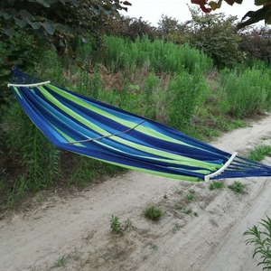 Hamaca de Lona para Exteriores, Capacidad de Carga de 100 kg, Diseño a Rayas, para Jardín, Camping y Relajación - Product Image 4