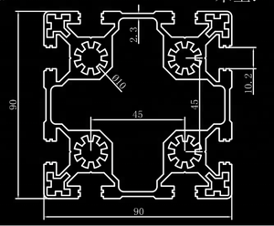 Profilo in alluminio custodia in alluminio batteria elettronica agli ioni di litio lishen alluminio caelectronic <span class=keywords><strong>al</strong></span> TPM-10-9090W - Product Image 5