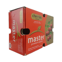 Boîte en carton ondulé personnalisée pour aliments et fruits chauds avec doublure en éponge pour l'emballage de cerises Boîte en papier d'impression en relief
