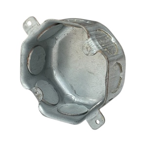5 cm de profundidad 1,6mm de espesor 3/4 pulgadas Knockouts Caja eléctrica de metal galvanizado octogonal - Product Image 4