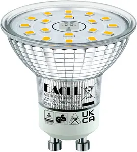 공장 공급 매입 형 스포트라이트 6w 교체 50w 할로겐 스마트 gu10 led 스포트라이트 LED 전구 일광 4000K 유리 바디