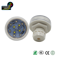 Projecteurs LED Cabochon RGBW E14 45mm IP65 Étanche Extérieur à Effet Dynamique AC24V 360° CRI 85 Programmables pour Parcs d'Attractions en Plastique 11