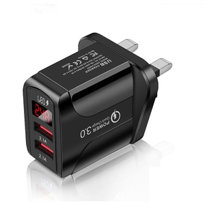 3A USB Charger Quick Charge 3.0 LED Display 2 Port Fast <b>Charging</b> Mobile Phone Charger <b>Adapter</b> for iPhone for Samsung - Product Image 1