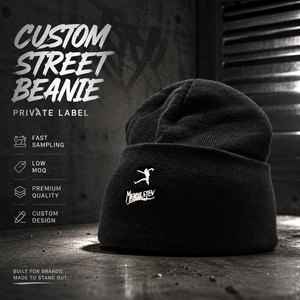 Gorro de Punto Personalizado con Parche de Cuero y Logotipo Bordado, Gorro de Invierno al por Mayor, MOQ Bajo, Alta Calidad, Unisex - Product Image 1