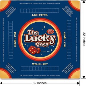 Ecologisch verantwoorde natuurlijke rubberen opvouwbare mahjongtafelmat antislip luxe gamingmat voor poker en kaartspellen - Product Image 5