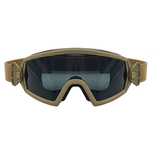Lunettes tactiques avec verres gris anti-buée, anti-poussière, en polycarbonate, pour activités de plein air - Product Image 2