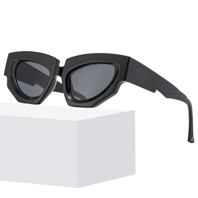Fashion Steampunk Sunglasses Irregular Frame Cat Eye Sunglasses Personality Men Women Shades Eyeglasses