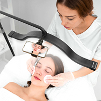 Expédition Rapide Entrepôt International 45W Or Lampe Demi-Lune Lumières d'Anneau pour Vidéo, Extensions de Cils, Salon de Beauté, Soins du Visage, Photographie, Table de Cils