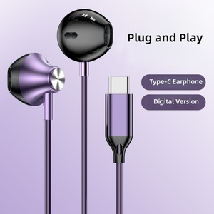 <span class=keywords><strong>Headset</strong></span> Gaming Digital Half-in-ear dengan Mikrofon, Jack Tipe C, Earplug Berkabel, Cocok untuk iphone samsung Olahraga Musik - Product Image 2
