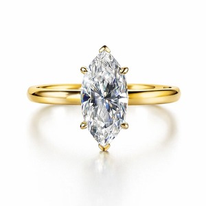 SGARIT Custom Luxury Marquis Cut Engagement <b>Ring</b> Lab Diamond 18K Gold VVS D 2EX 2ct IGI Certificate Solitaire Style Women - Product Image 1