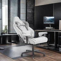 Dragon War Luxury XXL grande taille mousse moulée cadre en acier gris couleur pivotant 4d accoudoir chaise de jeu