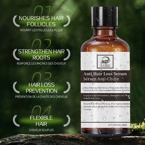 Siero Anticaduta per il Cuoio Capelluto con Estratti di Polygonum Multiflorum e Platycladus Stimola i Follicoli, Riduce la Caduta per un Capello Più Folto - Product Image 2