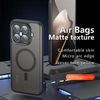 Coque Ultra-Fine pour Xiaomi 15T Pro / 15T avec Cadre Souple en TPU, Dos Mat Transparent en PC et Protection Antichoc
