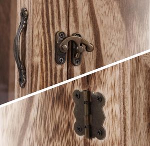 Caja de sombra profunda de madera quemada rústica Vintage marco acrílico pestillo montaje en pared Pantalla de mesa para cajas de almacenamiento de fotos contenedores - Product Image 4