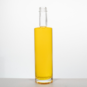 Bottiglie di vino liquore di vetro rettangolare a fondo spesso personalizzate all'ingrosso per Whisky Vodka Gin Spirits - Product Image 5