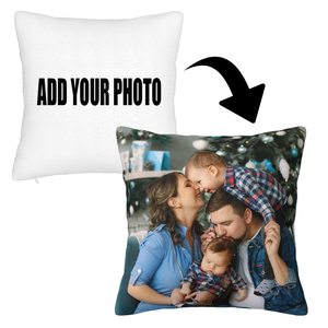 Fodera per Cuscino Personalizzata con Foto, Progetta la Tua Immagine o Logo, Copricuscino Decorativo per Divano, Soggiorno, Affittacamere, Hotel, Letto - Product Image 1