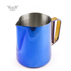 เหยือกนม 100 มล. 600 มล. 1000 มล. สีตามสั่ง อุปกรณ์บาริสต้า เหยือกนมอัจฉริยะ เหยือกตีฟองนม ปากแหลม - Product Image 3